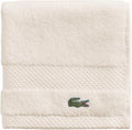 Lacoste Heritage 100% Supima Cotton Wash Cloth 13" x 13", Chalk | Highly by Unknown