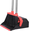 Upgrade Broom and Dustpan Set, Large Upright Stand Up Broom and Dustpan by Tiumso