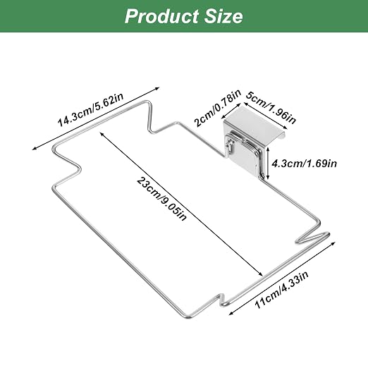 Large Stainless Steel Under Sink Garbage Trash Bag Holder Portable | Metal - Image 2
