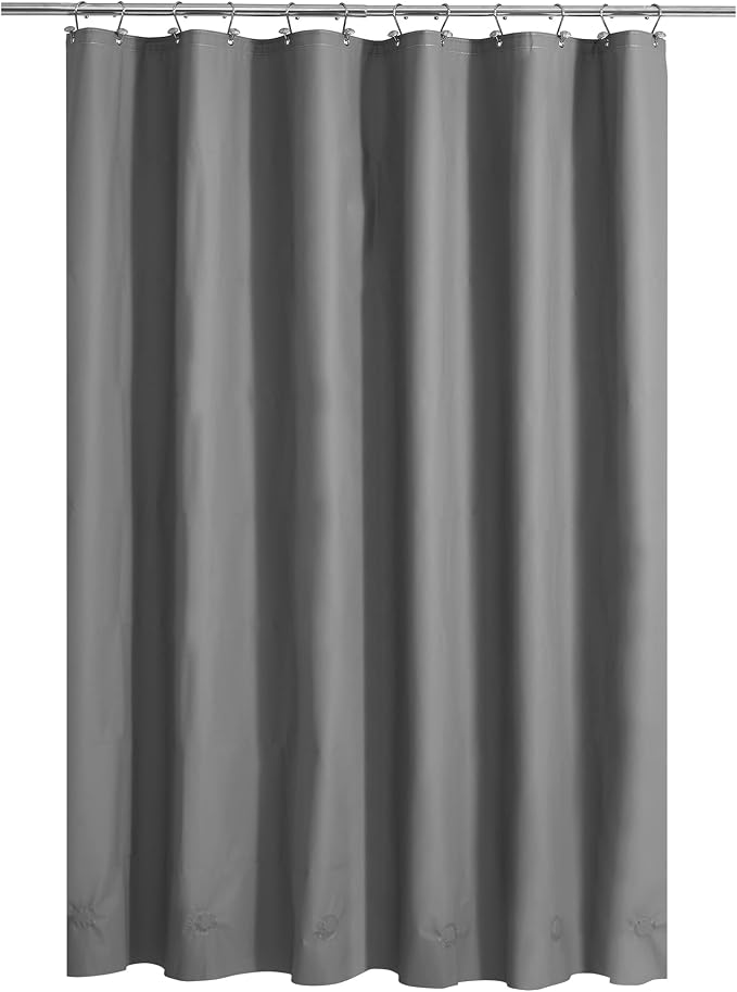 Barossa Design Dark Gray Shower Curtain Liner by BarossaDesign