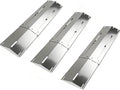 Grill Tent, Heat Plate Shield, Flavorizer Bar, Heat Tent, Grill Burner Covers, Flame Tamer Replacement For Grill, Universal Adjustable Stainless Steel Grill Parts Extends from 11.75" to 21" L（3 Pcs）