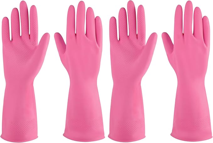 Rubber gloves dishwashing 2 or 4 Pairs by IUCGE