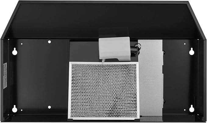 Broan-NuTone F403623 Exhaust Fan for Under Cabinet Two-Speed Four-Way Convertible Range Hood Insert with Light, 36-Inch, Black