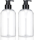Plastic Pump Bottles Dispenser 2Pack 10oz Shampoo Bottle BPA Free | Empty Pump by KREMORV