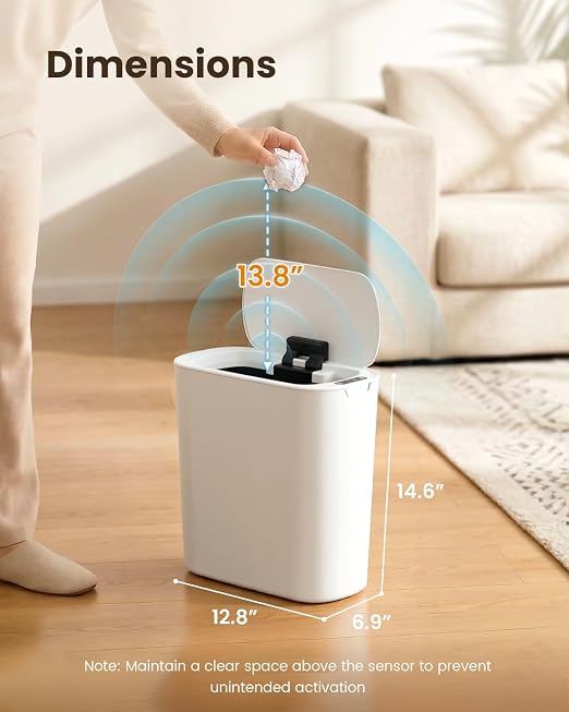 Cesun 5 Gallon Automatic Bathroom Trash Can - Image 8