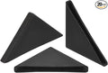 uxcell 20Pcs Plastic Corner Protectors 3x50mm Right Angle Shape Glass Corner Guards Cushion for Corner Protection of Glass, Mirror, Tile, Black