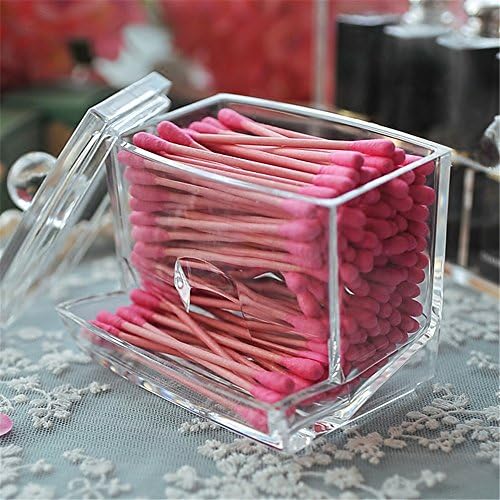 Sooyee Qtip Holder Restroom Organizer, Acrylic Q Tip Storage Organizer - Image 5