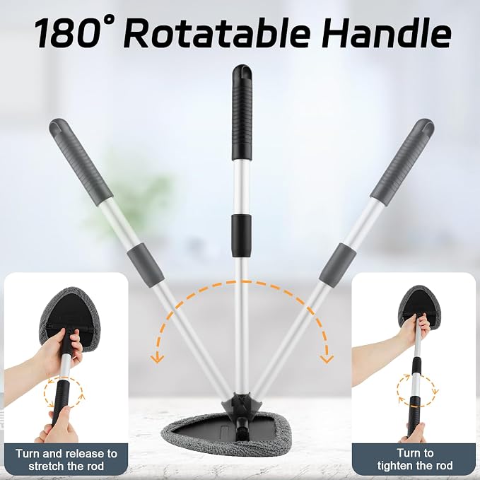 Windshield Cleaner Tool, Car Interior Window Cleaning Tool, Car Wash kit - Image 4