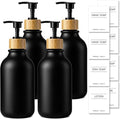 KASUNTING Black Soap Dispenser, 4 Pack Hand Soap Dispenser Bathroom by ALPIRIRAL