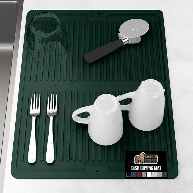 GORILLA GRIP 100% BPA-Free Silicone Dish Drying Mat by Unknown