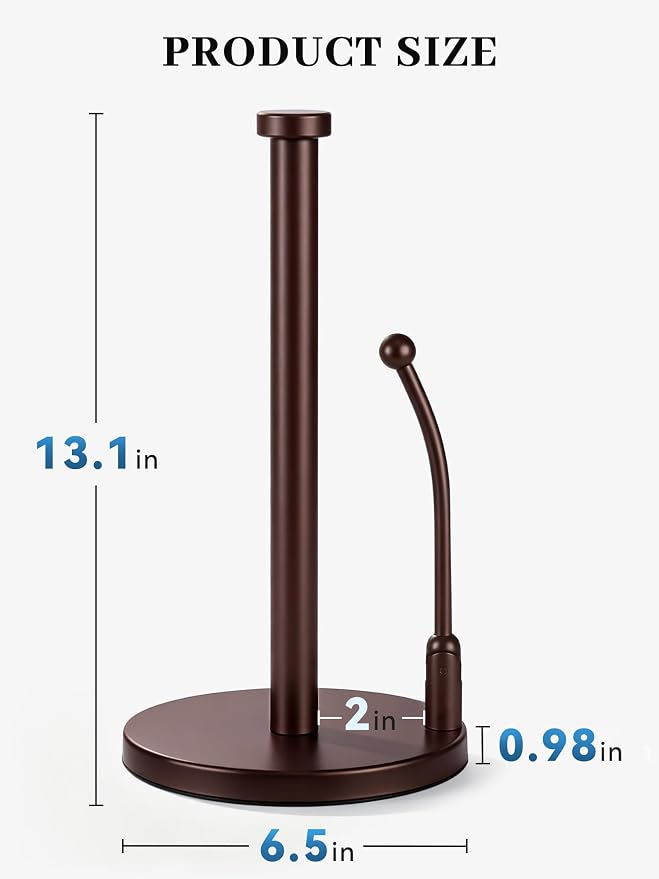 SMARTAKE Paper Towel Holder Countertop, Non-Slip Weighted Base - Image 5
