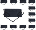BOHARERS Waist Apron with 3 Pockets - Black Waitress Waiter Server Short Aprons