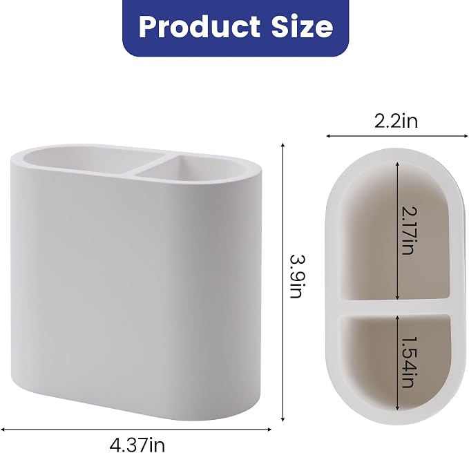 Quick Drying Toothbrush Holder for Bathrooms, Diatomite Countertop Organizer - Image 2