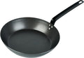 Met Lux 12 Inch Fry Pans, 6 Lightweight Frying Pans - Induction-Ready, Triple-Riveted, Black Carbon Steel Cooking Skillets, Durable, For Searing, Sauteing, And Browning Food - Restaurantware