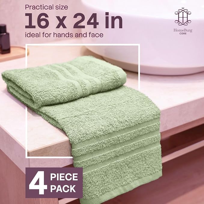 CORE 4-Piece Cotton Hand Towels - Image 2
