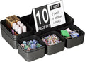 Drawer Organizers Bins 10 PCS for Bathroom Makeup Desk Office | by Homhut