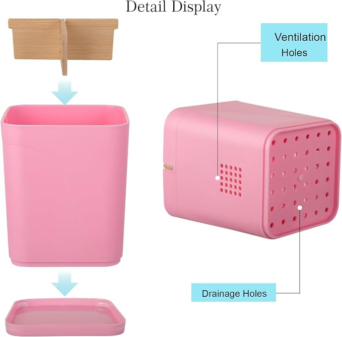 Electric Toothbrush Holder Tooth Brush and Toothpaste Organizer, Drainage Holes - Image 4