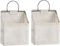 Wall-Hanging Storage Bags, Desktop Organizer Basket Cotton Linen Hanging by RUIPBOTE
