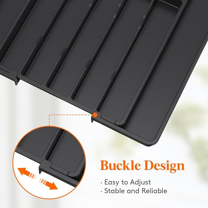 Lifewit Expandable Silverware Drawer Organizer, Kitchen Utensil Tray | BPA-free - Image 7