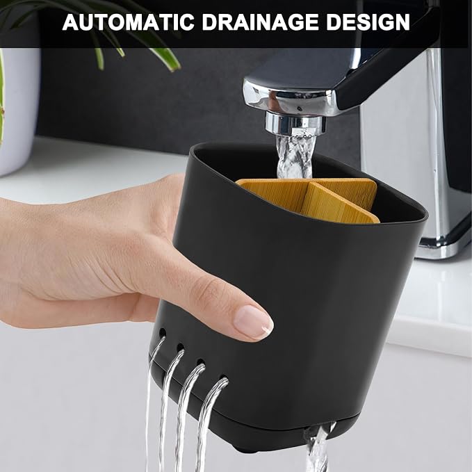 Toothbrush Holder with Bamboo Divider, Detachable - Image 5