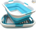 SAMMART 41L Set of 2 Collapsible 3 Handled Plastic Laundry Basket-Foldable Pop by SAMMART
