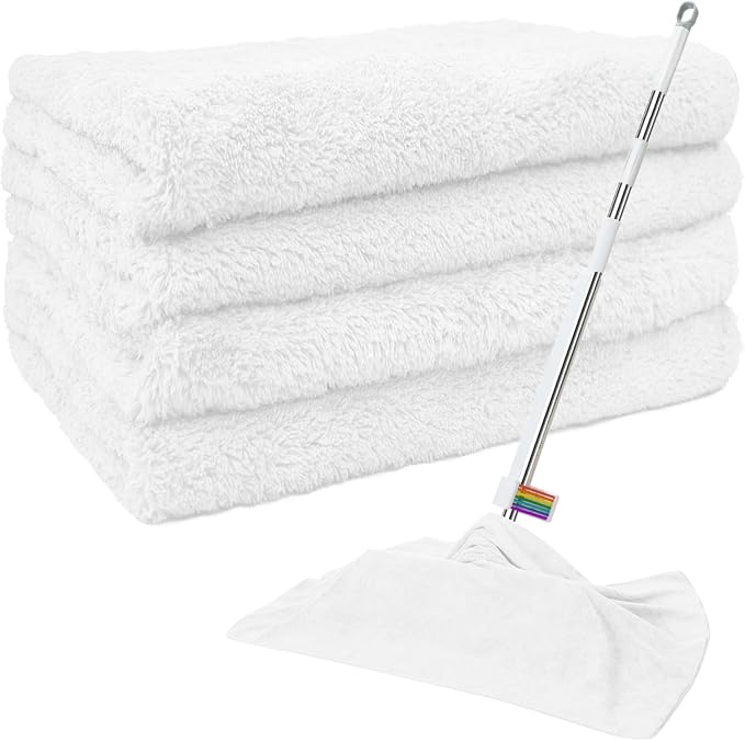 4 Pcs Extra Large Microfiber Cleaning Cloth, Lint and Streak Free by CODOHI