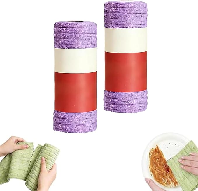 Multipurpose Reusable Tear-Off Cleaning Cloth Roll by Unknown