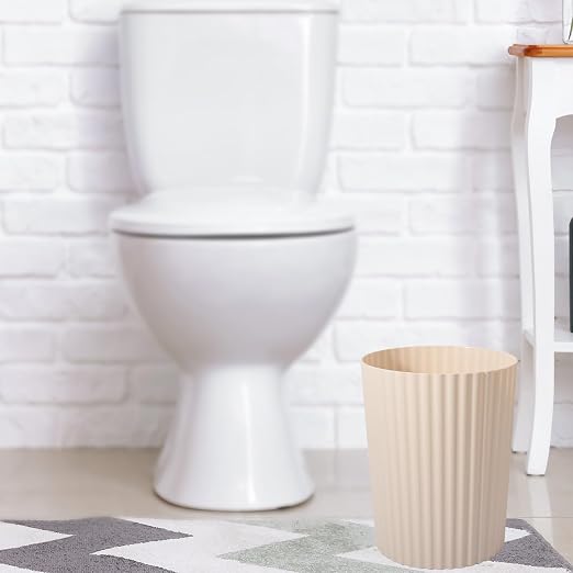 JiatuA Small Trash Can Plastic Wastebasket Round Garbage Container Bin - Image 6