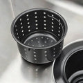 Kitchen Sink Drain Basket Only, Gunmetal Black 3-inch Basket by GZILA