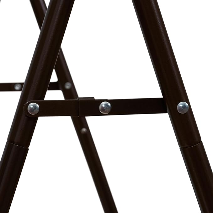 Household Essentials Valet Folding Clothes Rack, Strong Metal X-Frame, Chic - Image 7