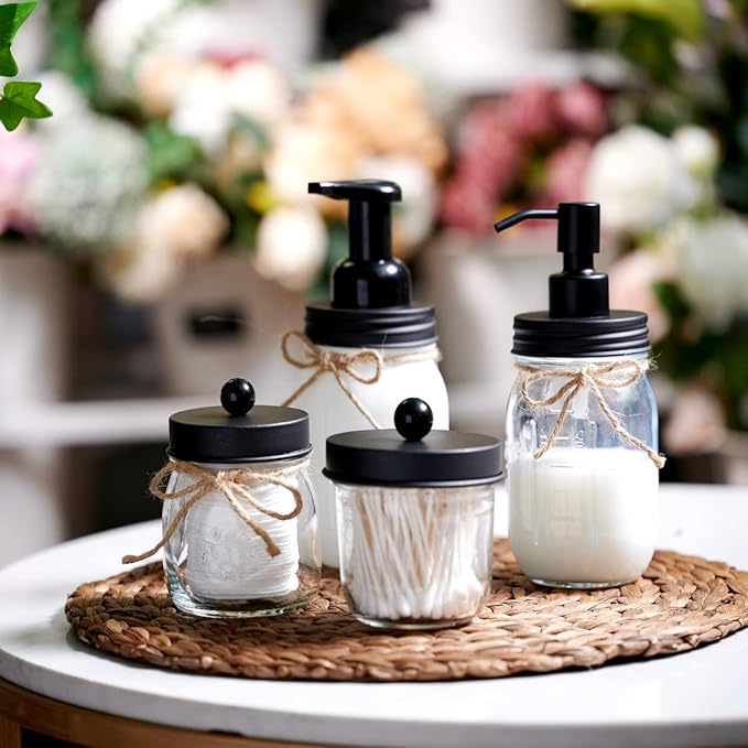 Amolliar Mason Jar Liquid Soap Dispenser, Lotion Dispenser | Rustproof - Image 7