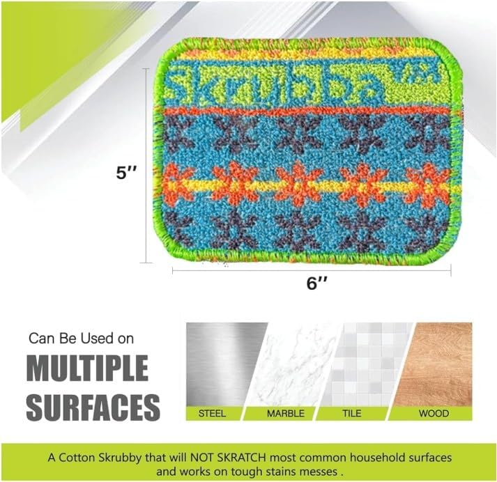 Wet-it! Skrubba 12-Pack Reusable Dish Scrubbers – Non-Scratch Scouring Pads - Image 2