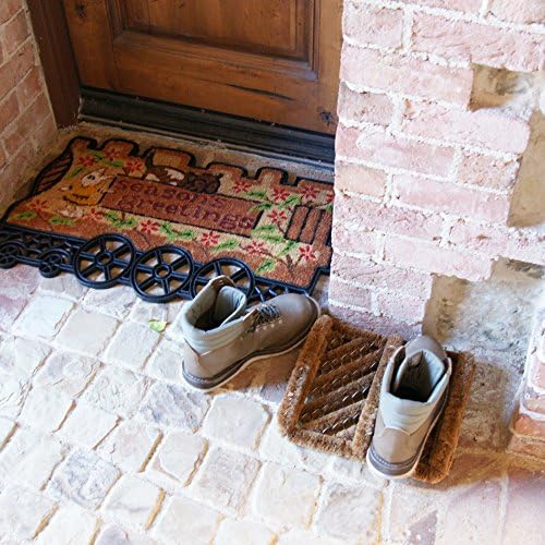 Rubber-Cal "Herringbone" Coir Boot Scraper Brush, 2.5 by 12 by 13-Inch - Image 2