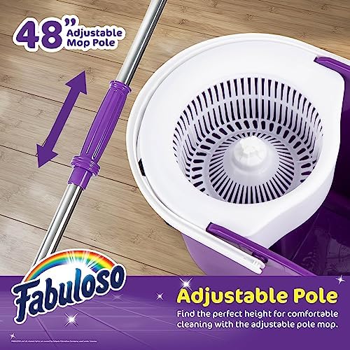 Fabuloso Spin Mop and Bucket Set, Adjustable Pole - Image 4