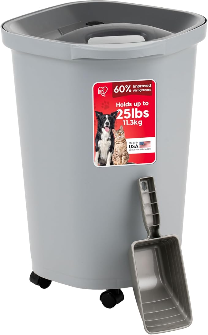 IRIS USA Dog Food Storage Container, Comes by IRISUSA