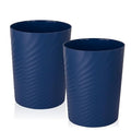 Plastic Small Bathroom Trash Can Wastebasket Garbage Can, 2 Pack | Sturdy-Easy by UUJOLY