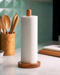 KitchLife Acacia Wooden Paper Towel Holder Countertop by OverDoorHooksKitchenSupplies