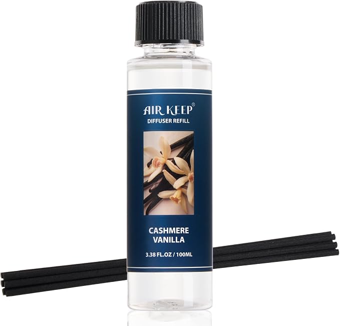 Reed Diffuser Oil Refill/Cashmere Vanilla/3.38 oz / 1 Pack/Air Freshener & by Airkeep