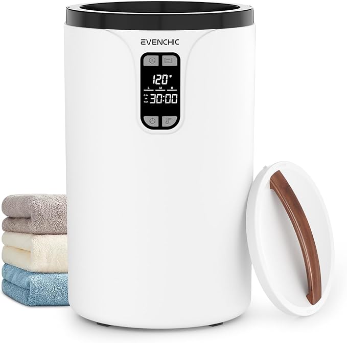 Towel Warmer, 20L Hot Towel Warmers for Bathroom with 24H Timer, Temperature Adjustable, LED Display, Auto Shut Off, Even Heated for Oversized Towels, Bathrobes, Valentine Gifts