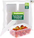 Freshware Food Storage Containers 34 oz Plastic Deli Containers by Freshware