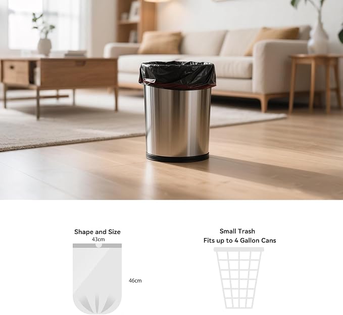 WAIKAS Small 4 Gallon Trash Bags - Image 2