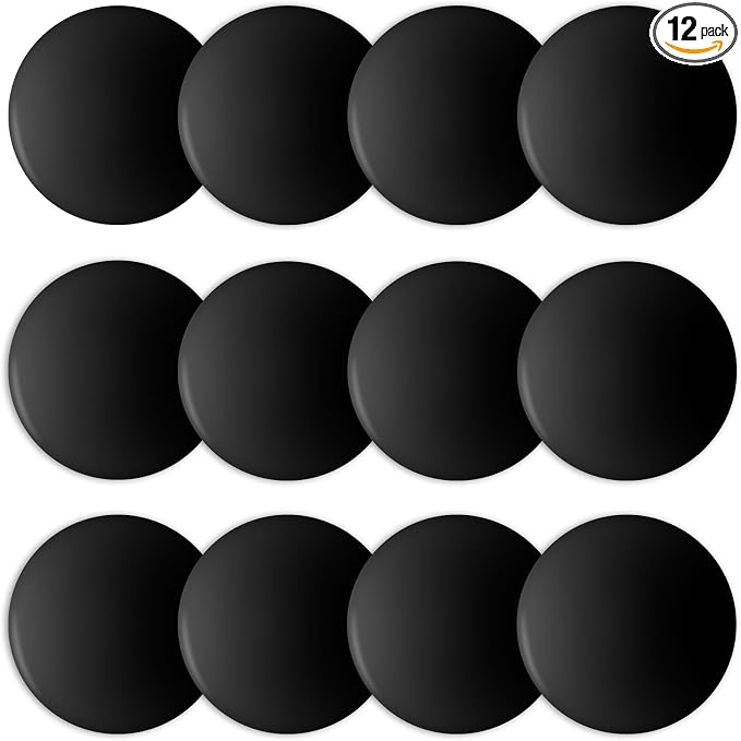 JULBEAR Door Stopper 12 Pack Black Silicone Handle Wall Bumpers | Silicone by JULBEAR