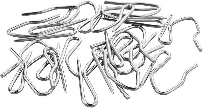 Nydotd 58PCS Rustproof Curtain Hooks, 1.2 Inch Stainless Steel Pin-On Hooks | - Image 6