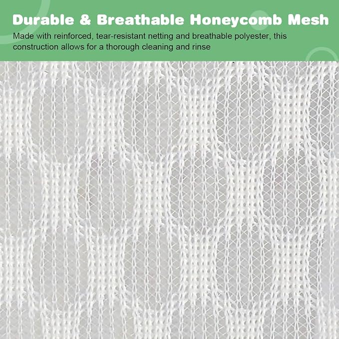 Tenn Well 2Pk 24x24" Honeycomb Mesh Laundry Bags XXL - Image 4