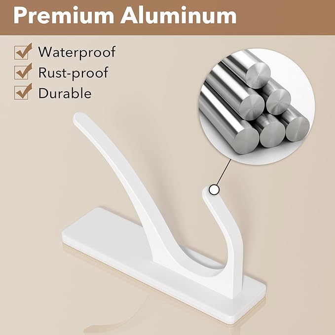 pickpiff White Self-Adhesive Hook, 13LB Hanger - Image 5