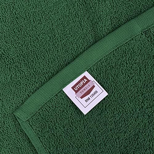 Utopia Towels Kitchen Bar Mops, 12 Pack, 16x19 in 100% Cotton, Hunter Green - Image 4