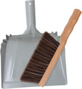 Metal Dust Pan and Brush Set Heavy Duty by OakartHome