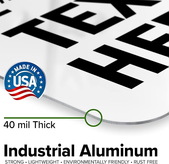 Custom Notice Sign, OSHA Sign, 12x16 Inches, Post Holes, Rust Free .040 Aluminum, Fade Resistant, Indoor/Outdoor Use, Made in USA by My Sign Center