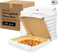 Karat Pizza Boxes 16" x 16" [50 Pack] White Corrugated Boxes | Ventilated, Grease-Resistant, Durable for Pizza or Mailing Use