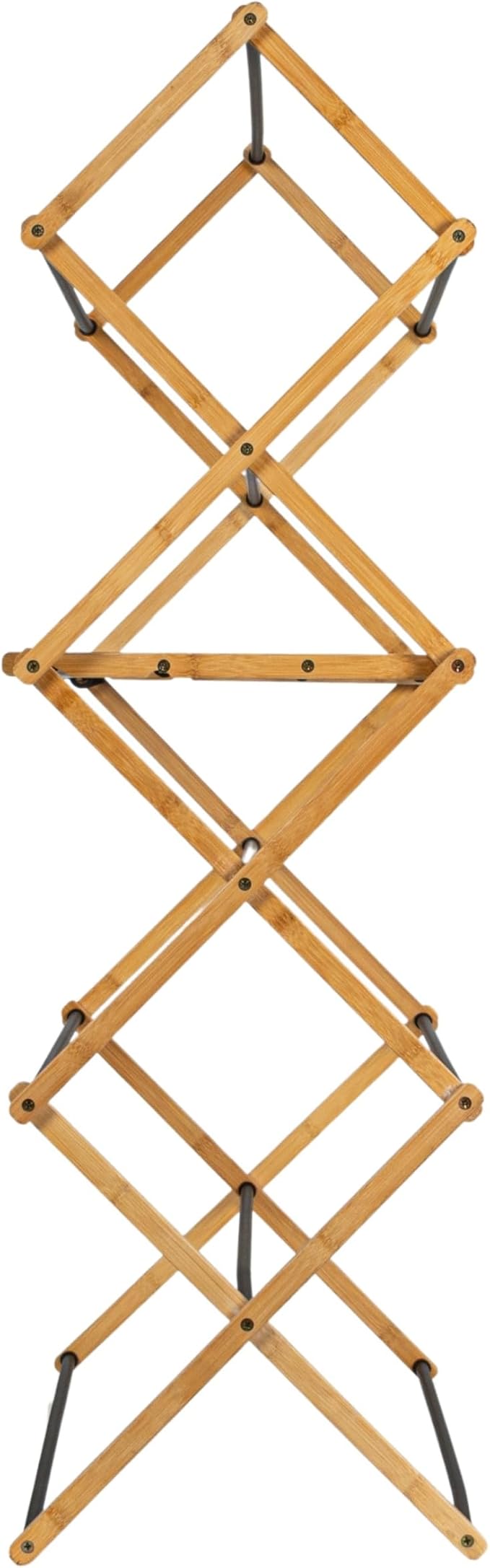 Household Essentials Bamboo Folding Clothes Drying Rack | Large Capacity - Image 7